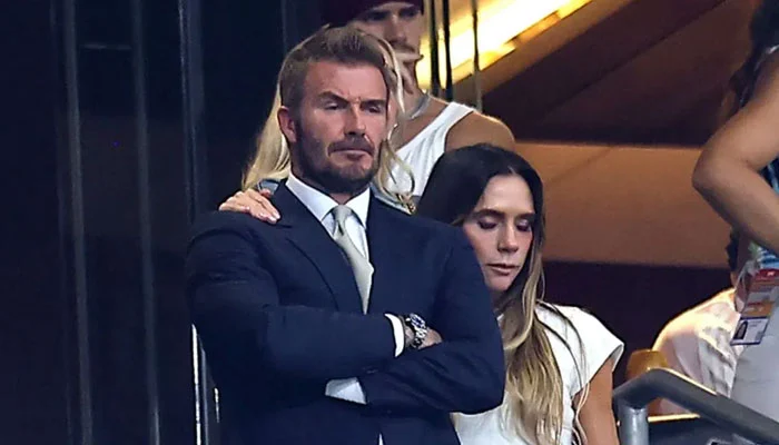  David Beckham wipes away tears after England crushing loss to Argentina